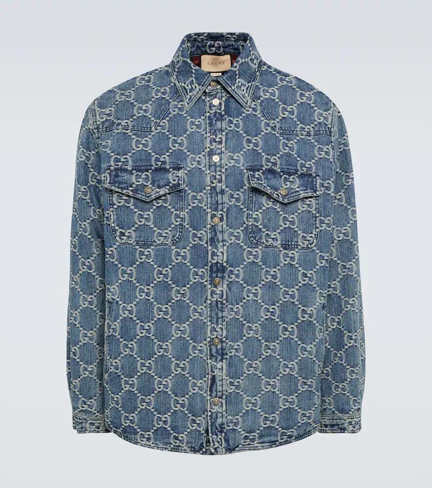 Gucci GG jacquard denim jacket Cover