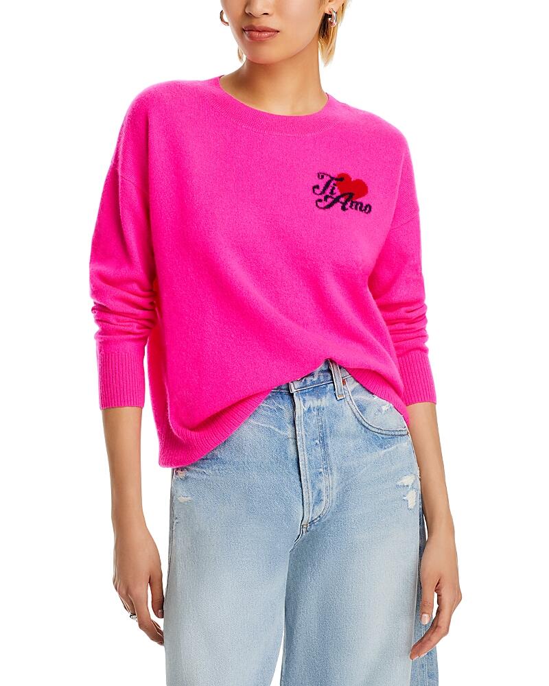 Aqua Cashmere Ti Amo Crewneck Sweater - Exclusive Cover