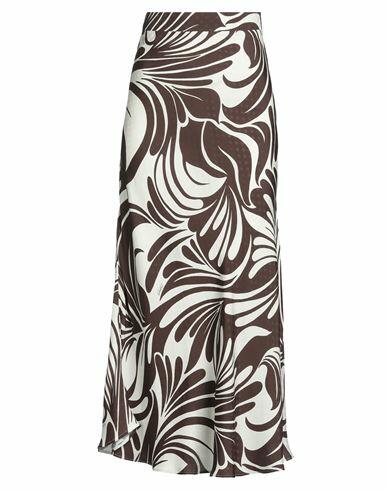 La Double J Woman Maxi skirt Dark brown Viscose Cover