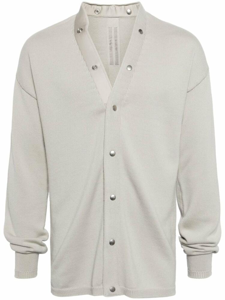 Rick Owens Peter V-neck wool cardigan - Neutrals Cover