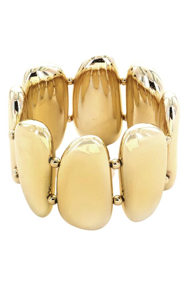 Panacea Oval Stretch Bracelet in Gold Cover