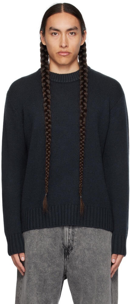 LISA YANG Navy Claude Sweater Cover