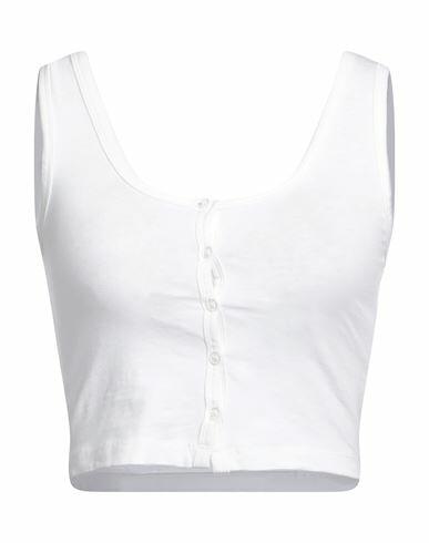 Jjxx By Jack & Jones Woman Top White Cotton, Elastane Cover