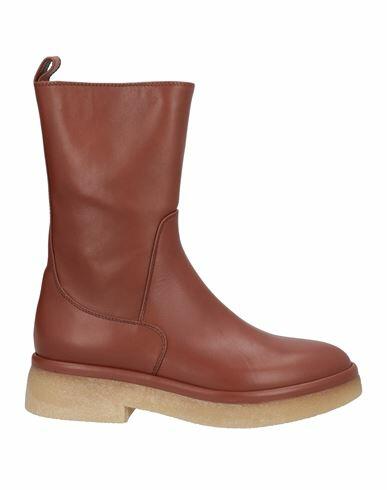 Agl Woman Ankle boots Tan Leather Cover