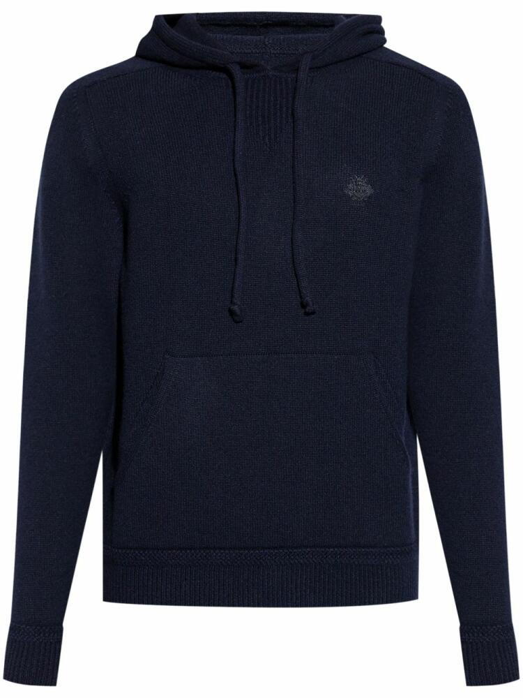 Bally logo embroidered hoodie - Blue Cover