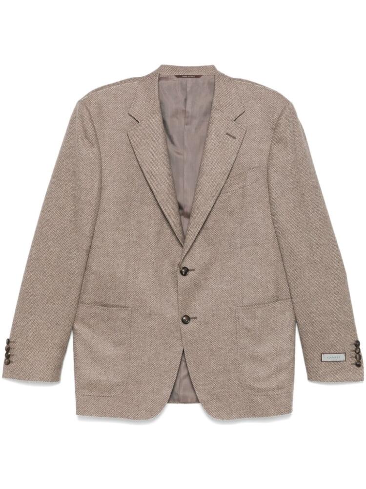 Canali single-breasted blazer - Brown Cover