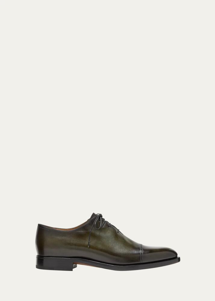 Berluti Men's Equilibre Cap-Toe Leather Oxfords Cover