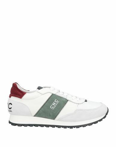 C'n'c' Costume National Man Sneakers White Leather, Textile fibers Cover