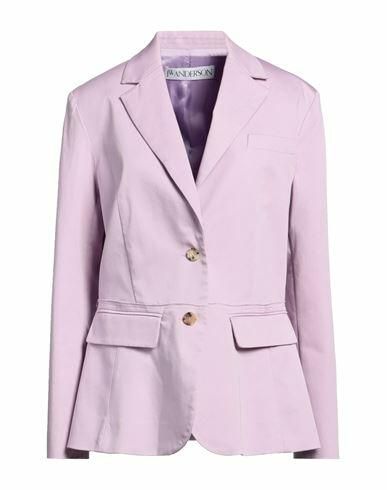 Jw Anderson Woman Blazer Lilac Cotton, Elastane Cover