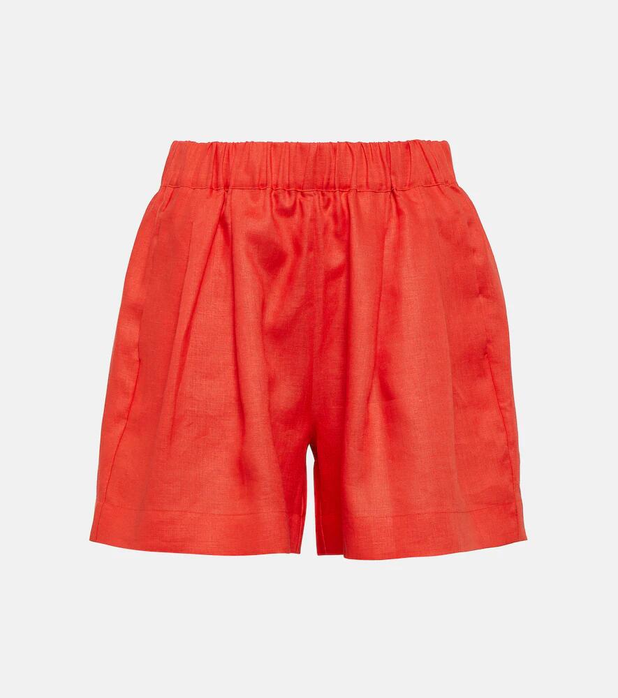 Asceno High-rise linen shorts Cover