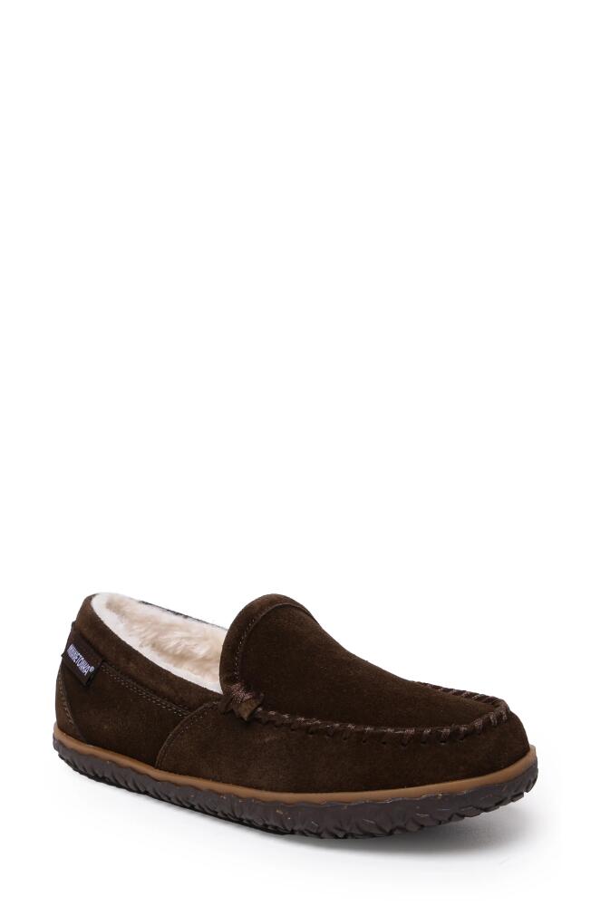 Minnetonka Tempe Slipper in Chocolate Cover