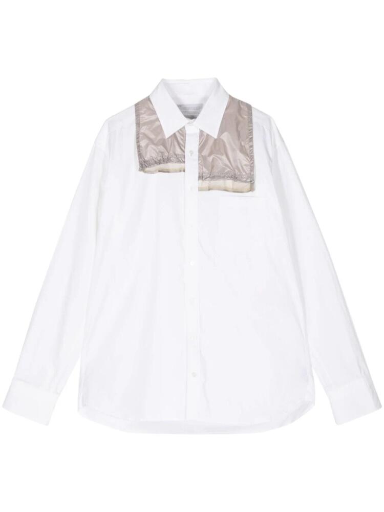 Kolor layered poplin shirt - White Cover