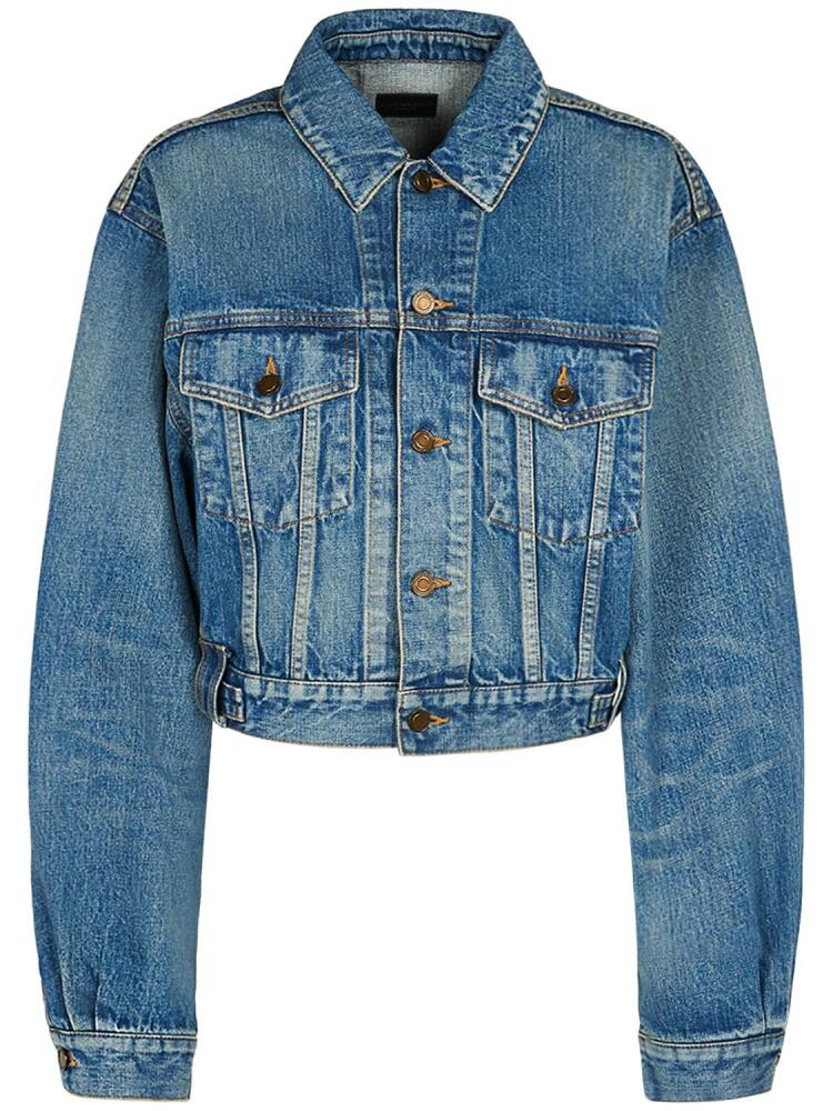 SAINT LAURENT 80's Cotton Denim Jacket Cover