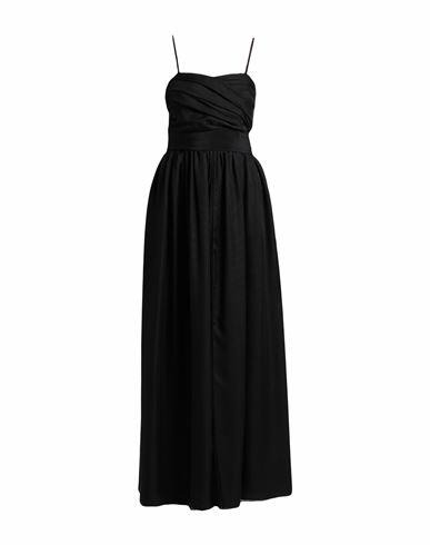 Nora Barth Woman Maxi dress Black Polyester, Viscose, Elastane Cover