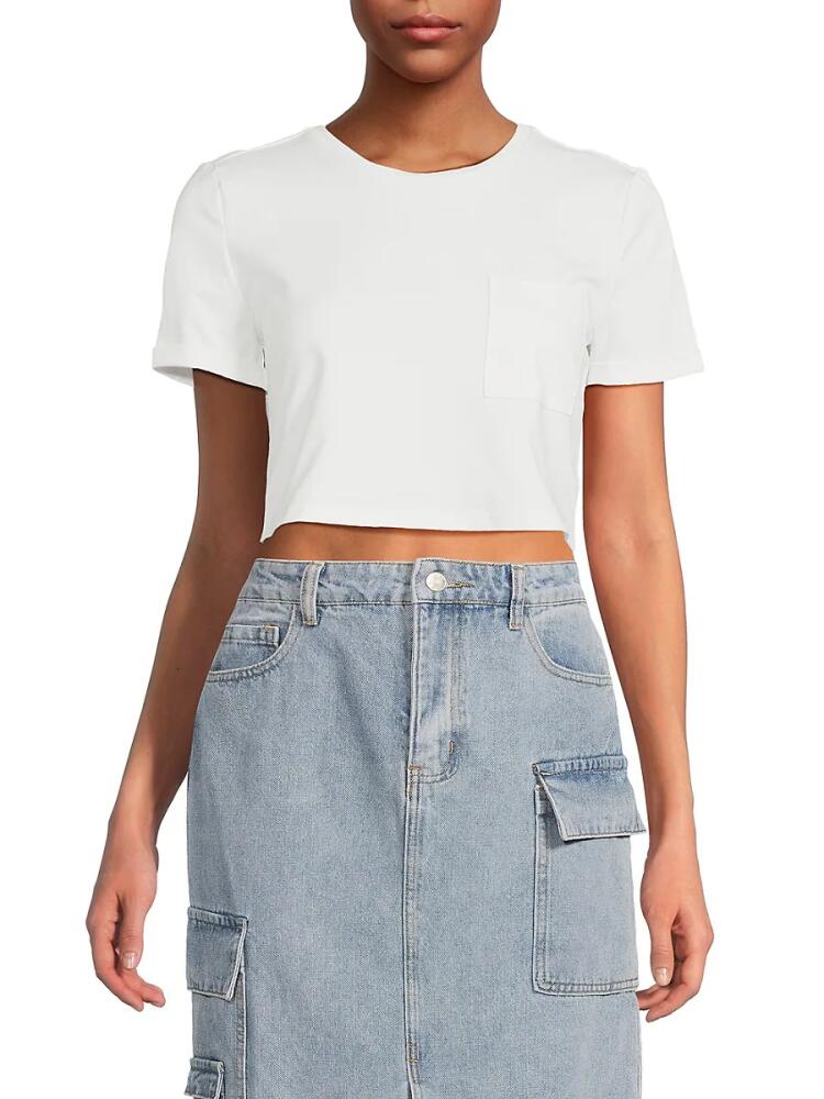 Walter Baker Women's Halsey Cropped Tee - White Cover