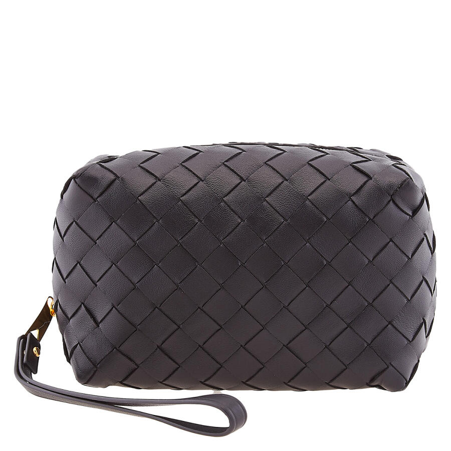 Bottega Veneta Black Intrecciato Beauty Case Cover