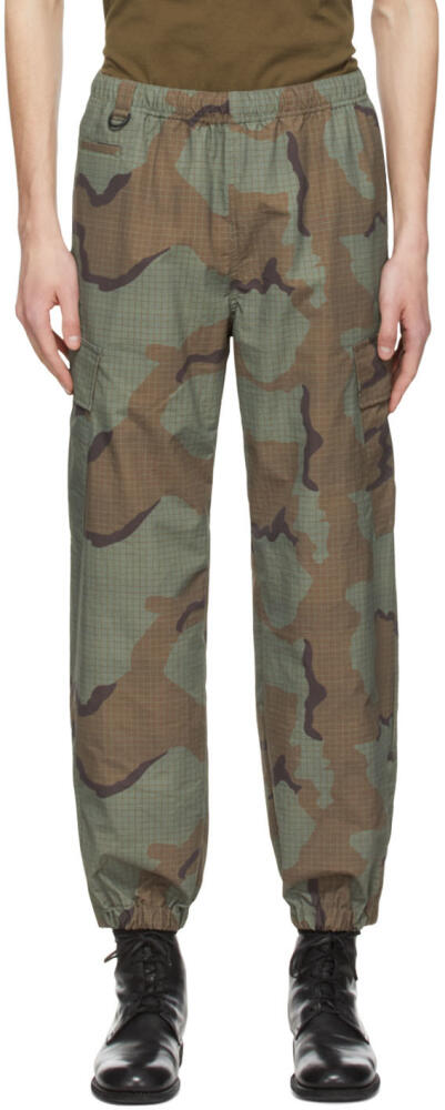 UNDERCOVER Green Nylon Cargo Pants Cover