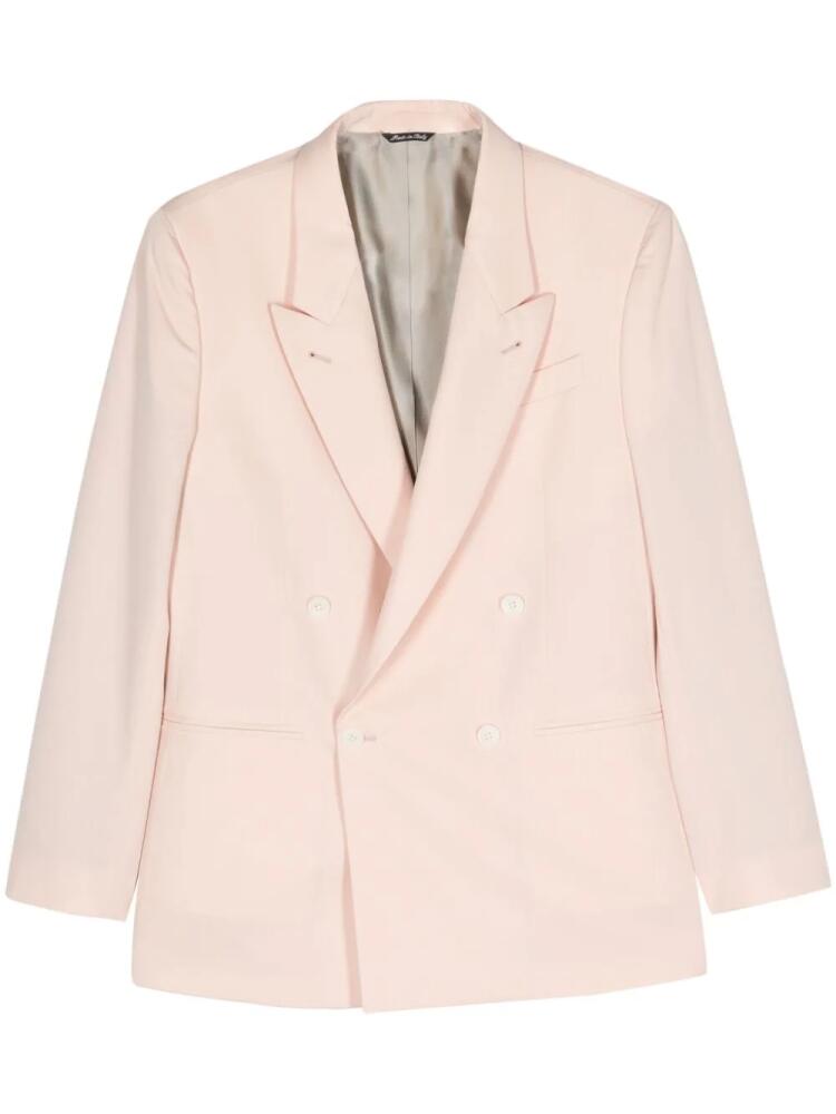 Reveres 1949 double-breasted peak-lapels blazer - Pink Cover