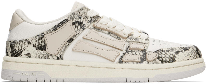 AMIRI Off-White Snake Skel-Top Low Sneakers Cover