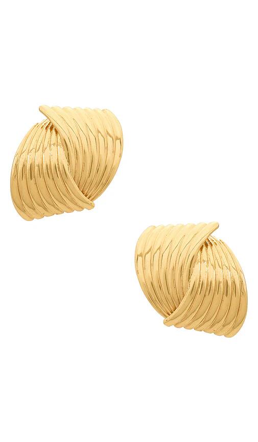 AUREUM Vienna Earrings in Metallic Gold Cover