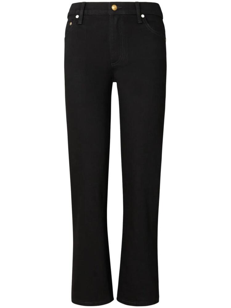 Tory Burch cropped flared jeans - Black Cover