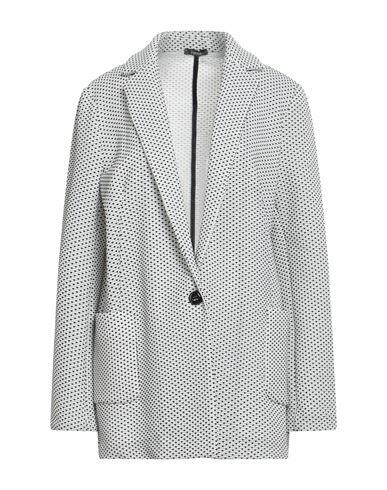 Hanita Woman Blazer White Polyester, Nylon, Elastane Cover