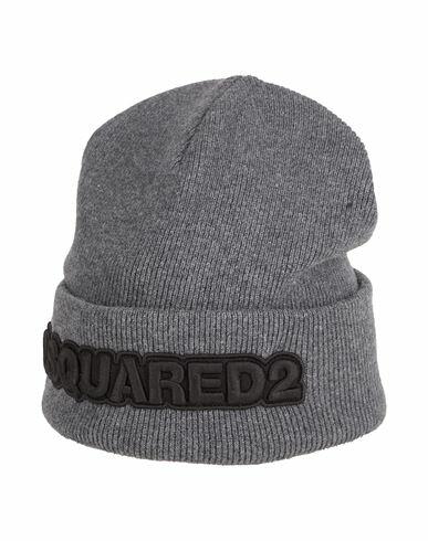 Dsquared2 Man Hat Grey Wool Cover