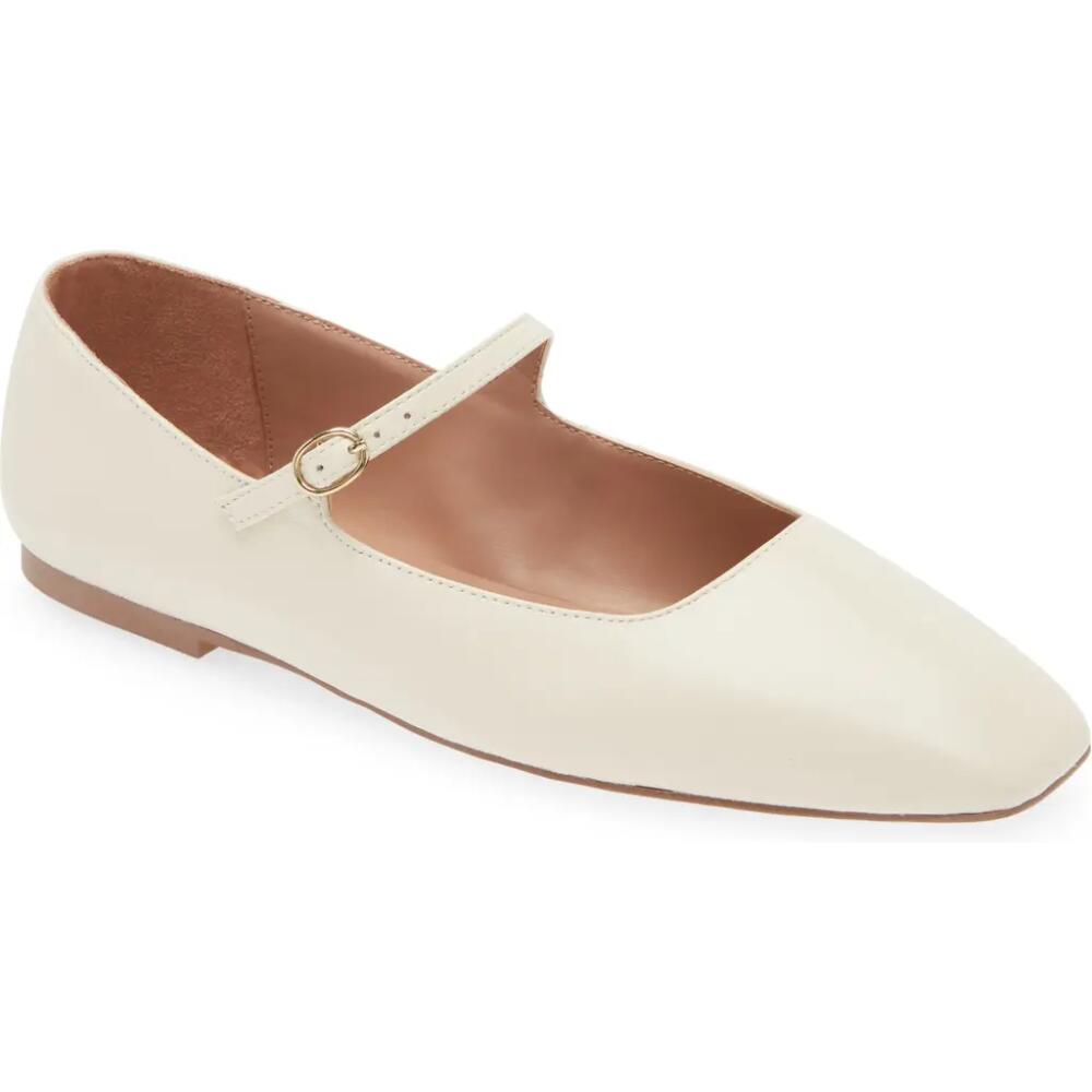 Nordstrom Mary Jane Flat in Ivory Vanilla Cover