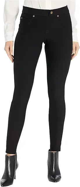 HUE Fleece Lined Denim Leggings (Black) Women's Jeans Cover