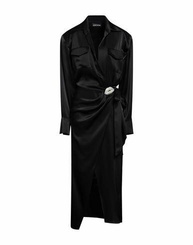 David Koma Woman Maxi dress Black Triacetate, Polyester Cover