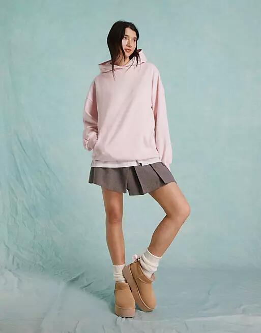 Miss Selfridge oversized hoodie in pink Cover