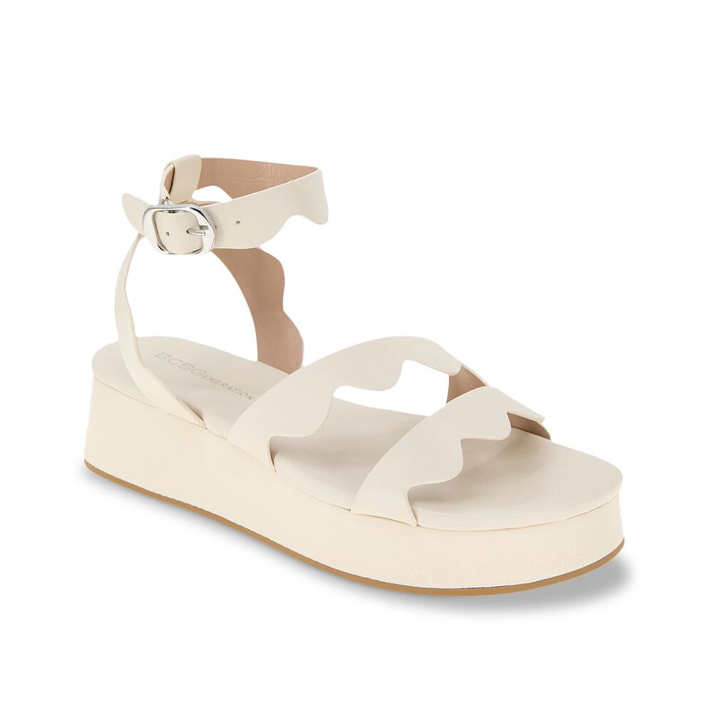 BCBGeneration Faye Platform Sandal | Women's | White Cover