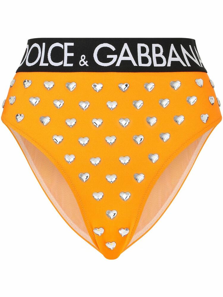 Dolce & Gabbana logo-tape detail briefs - Orange Cover