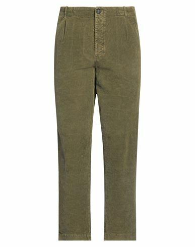 Pence Man Pants Military green Cotton, Elastane Cover