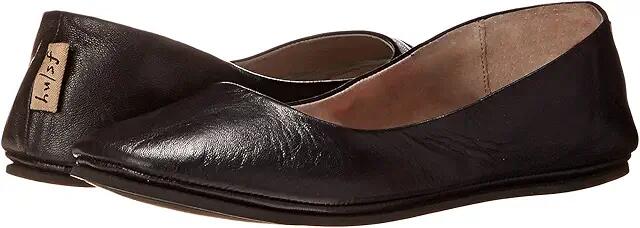 French Sole Sloop (Black Nappa Leather) Women's Flat Shoes Cover