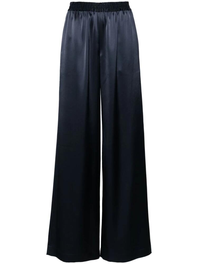 Gianluca Capannolo Antonella satin palazzo pants - Blue Cover