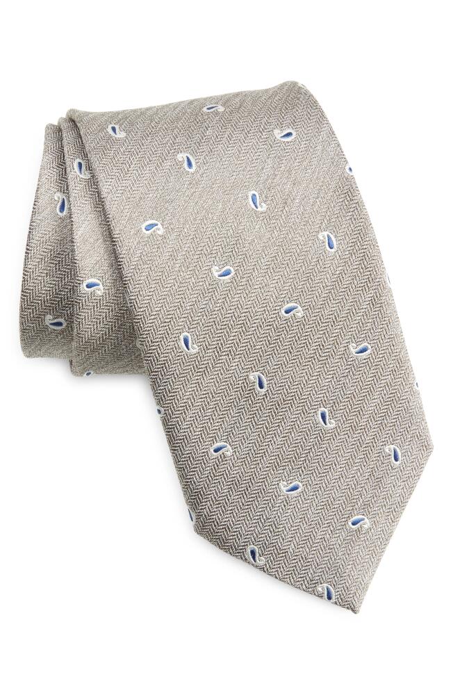 David Donahue Neat Silk Tie in Gray Cover