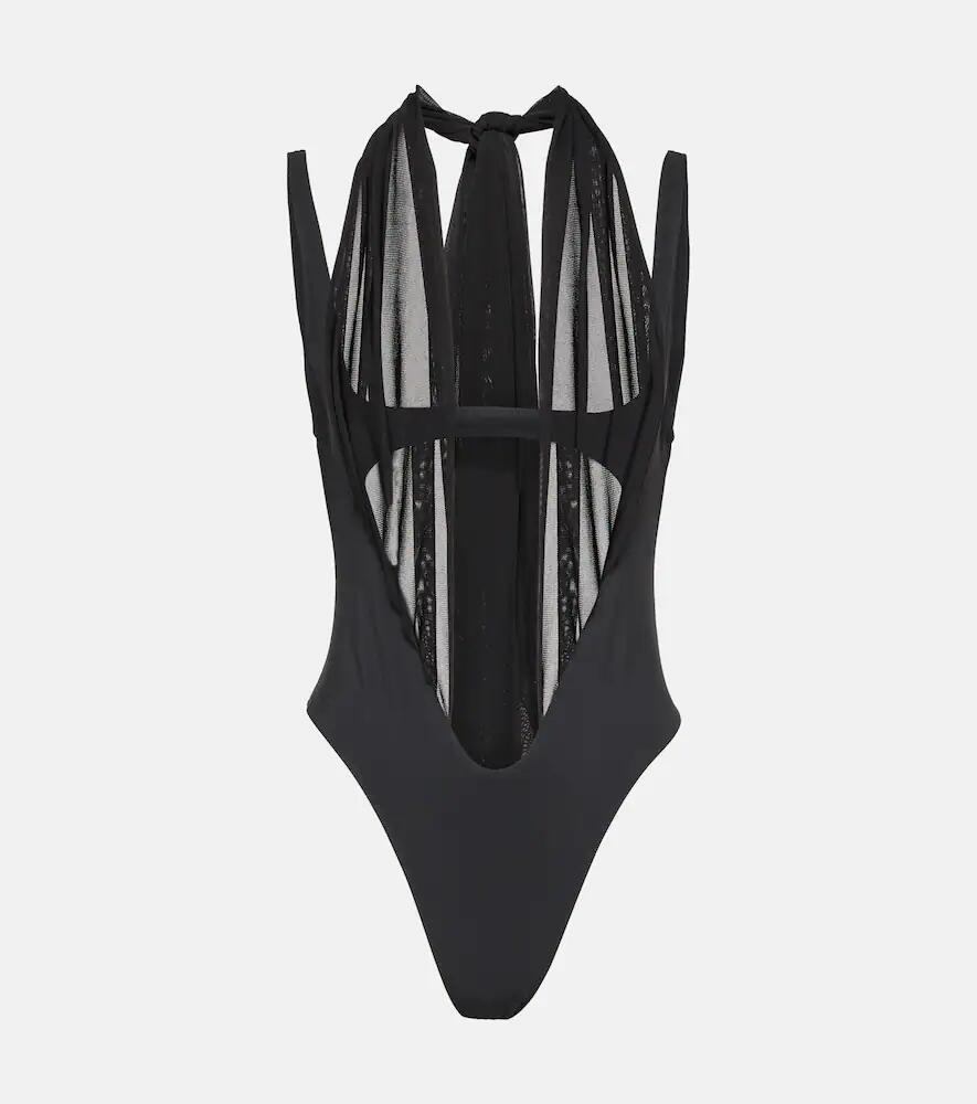 Mugler Cutout swimsuit Cover