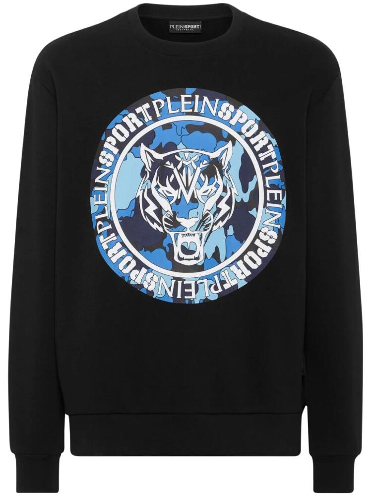 Plein Sport tiger-print camouflage sweatshirt - Black Cover