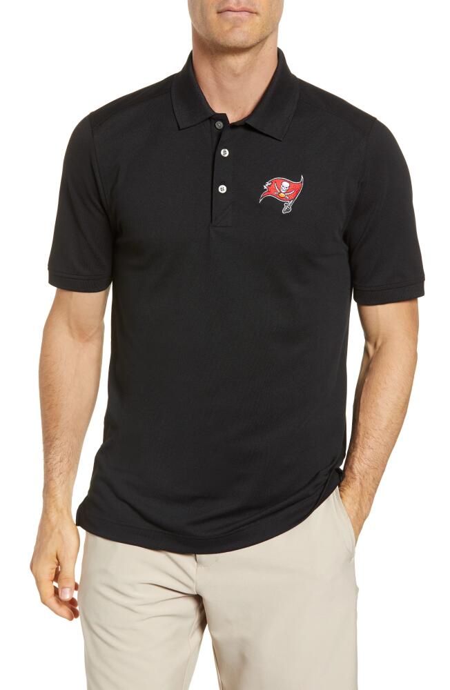 Cutter & Buck Tampa Bay Buccaneers - Advantage Regular Fit DryTec Polo in Black Cover