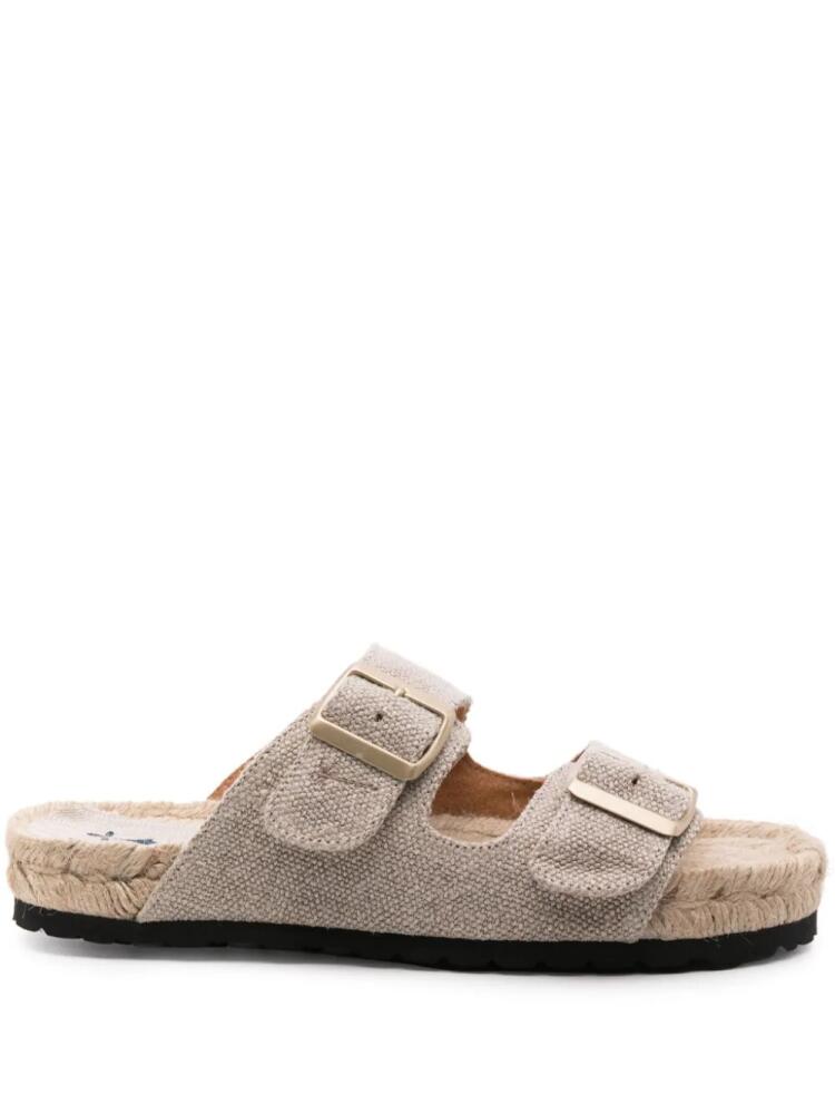 Manebi Nordic double-strap slides - Neutrals Cover