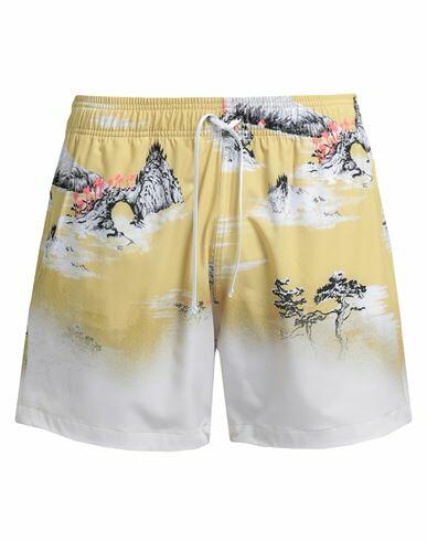 Amiri Man Swim trunks Ocher Polyester, Elastane Cover