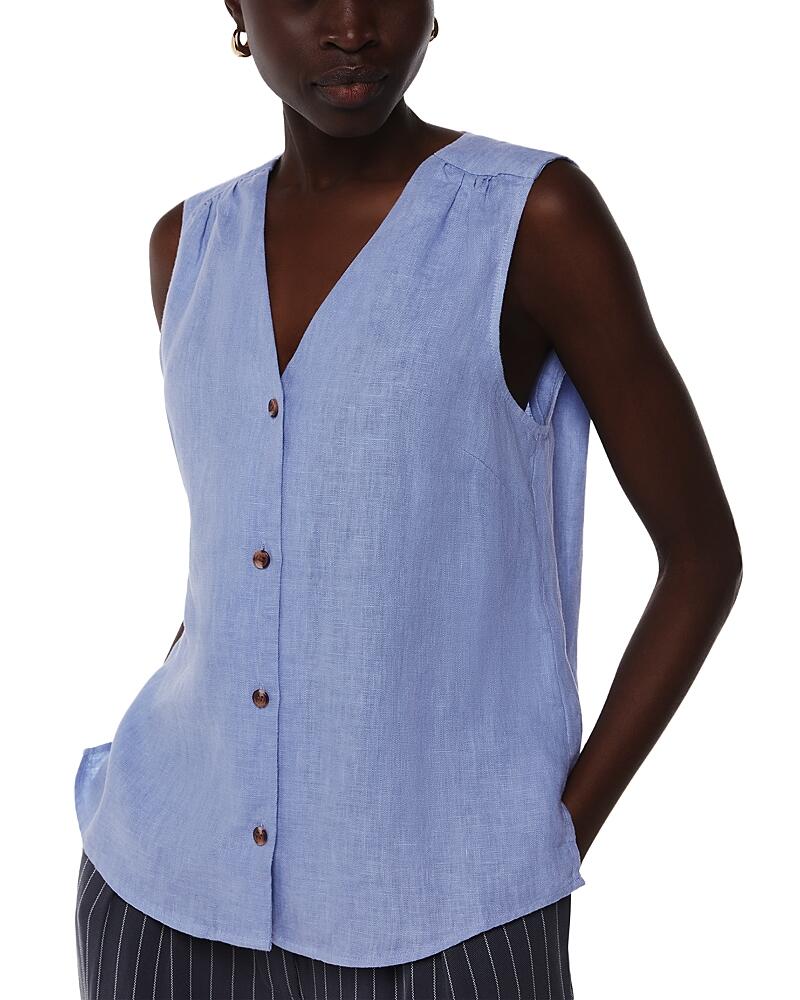 Whistles Laura Linen Tank Top Cover