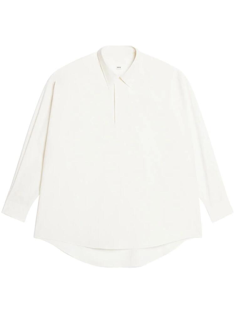 AMI Paris oversized long-sleeve shirt - White Cover