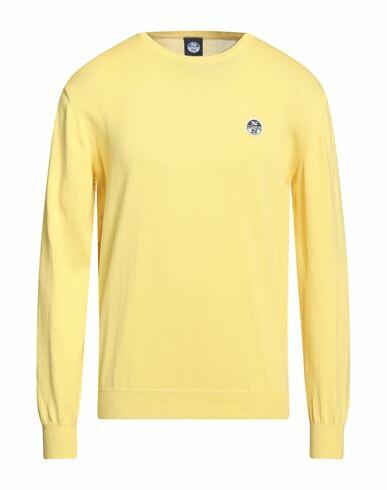 North Sails Man Sweater Yellow Cotton Cover