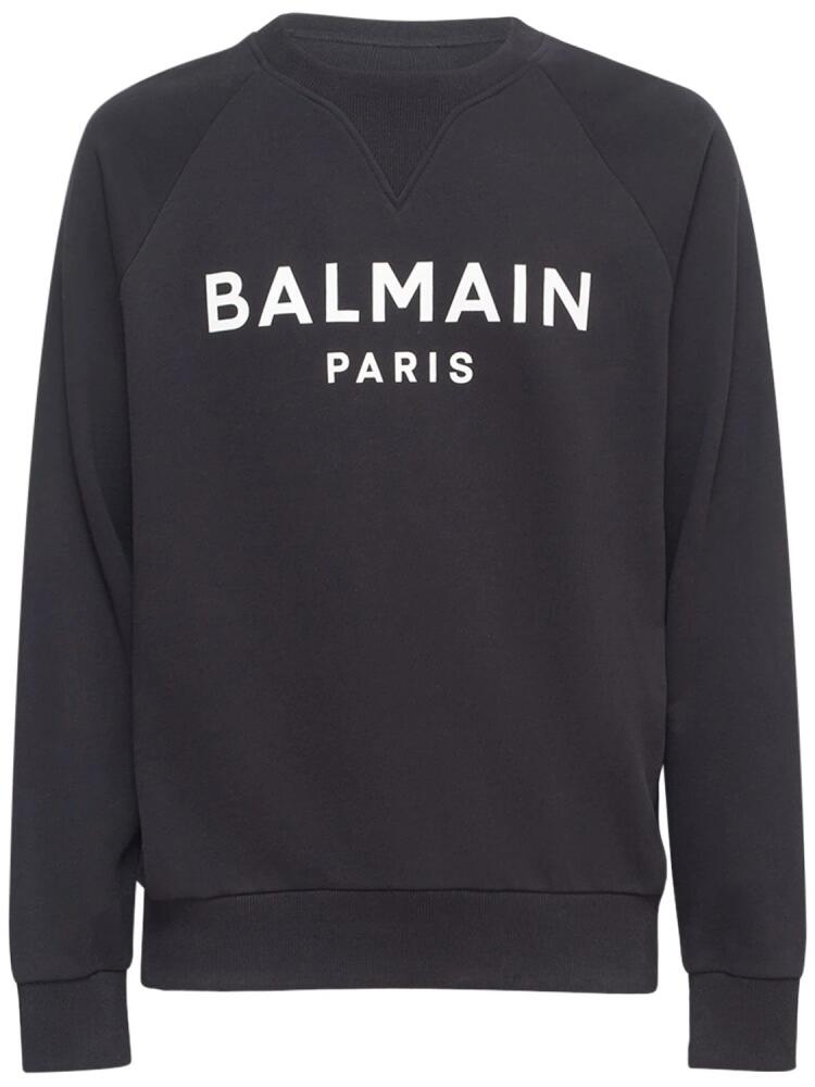 BALMAIN Logo Printed Sweatshirt Cover