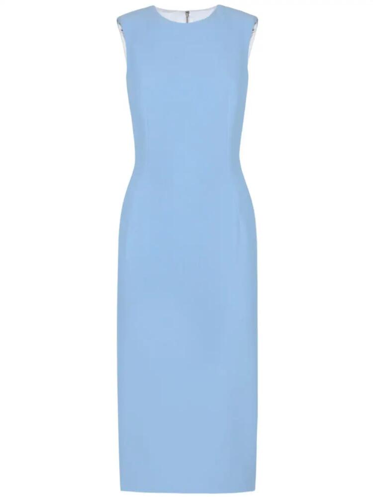 Dolce & Gabbana sleeveless bodycon midi dress - Blue Cover