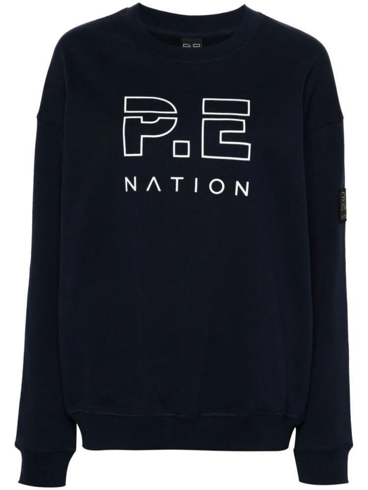 P.E Nation Head Up organic cotton sweatshirt - Blue Cover