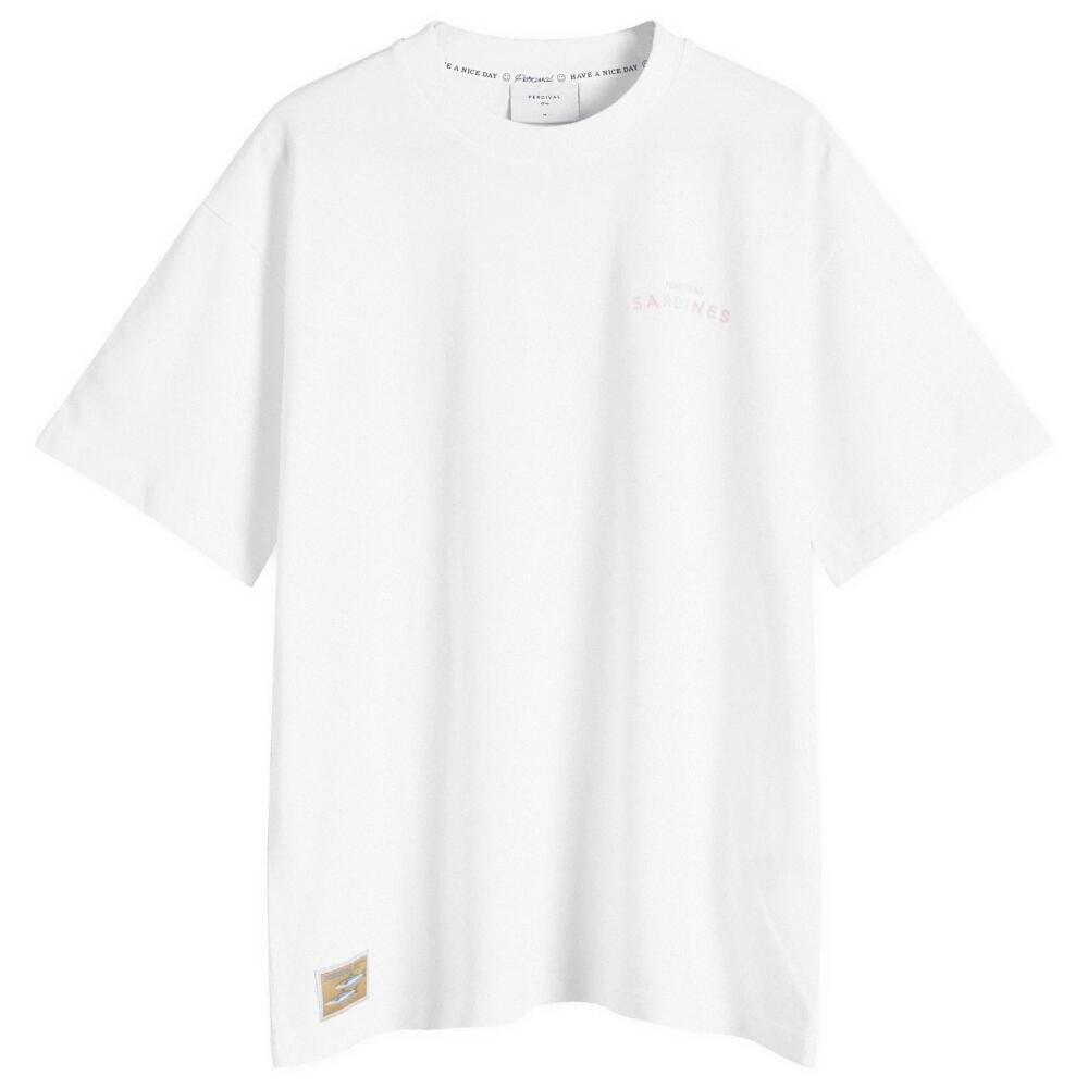 Percival Men's Sardines T-Shirt in White Cover