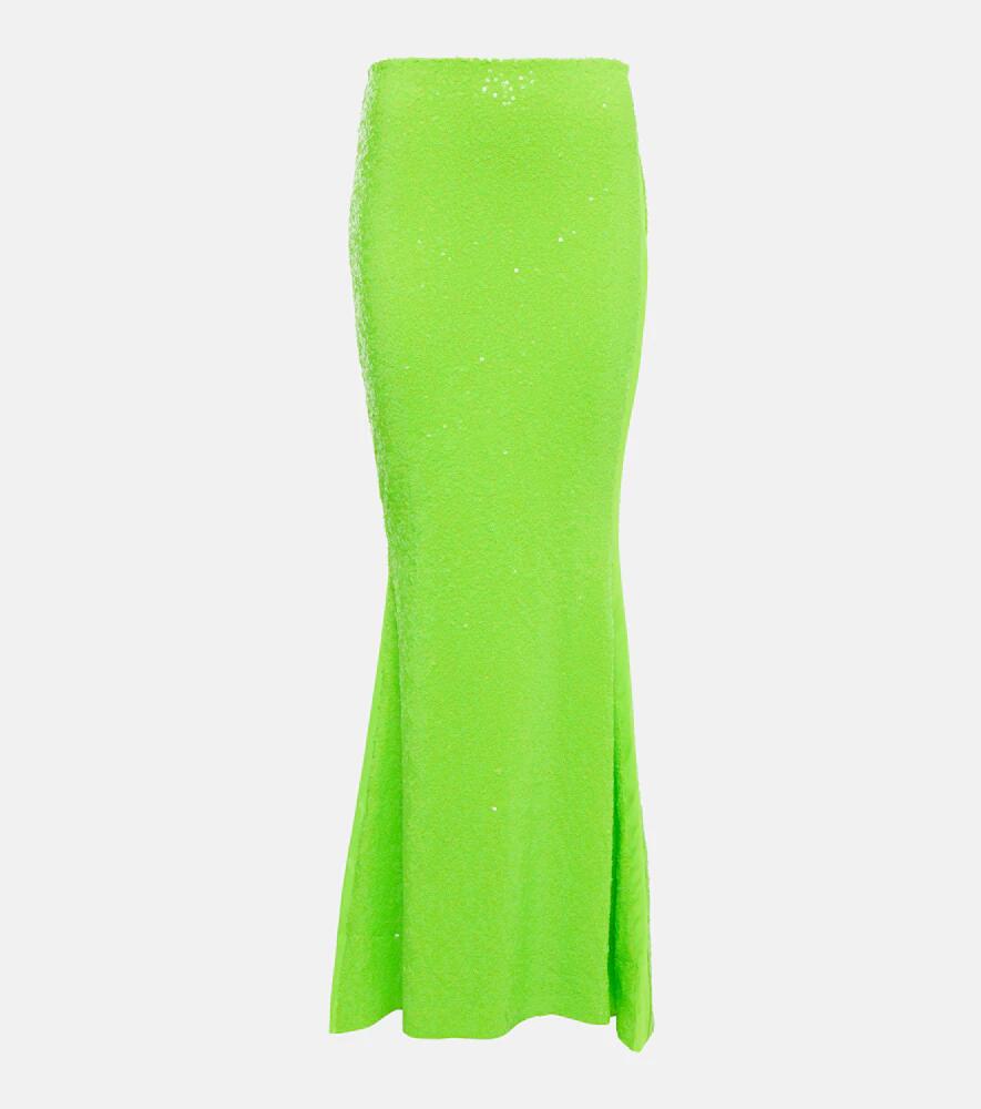 Norma Kamali Embellished high-rise maxi skirt Cover